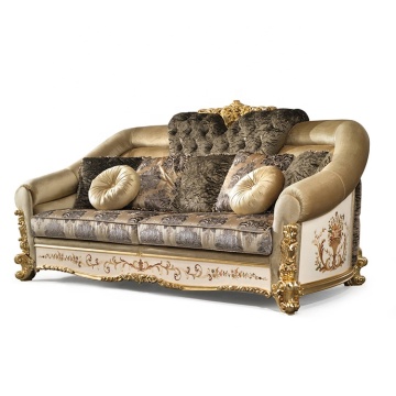 Customizable Luxurious Leather Sofas with Fine Workmanship and Hand-painted Designs