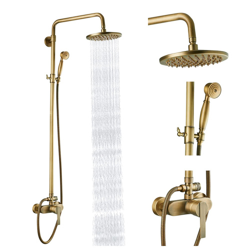 Brushed tanso ginto shower set wall mixer tap