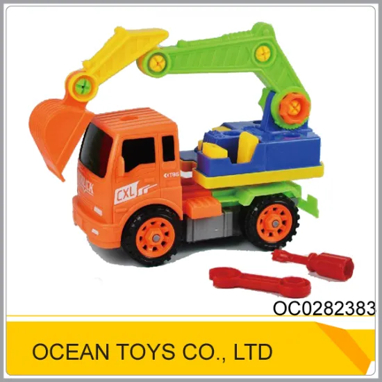 Top sale cartoon plastic tool truck toy car assembly games OC0282383