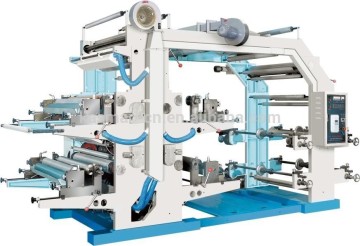Four color flexographic printing machine
