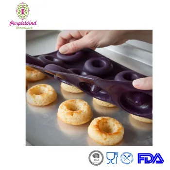 Sweety 18 cavity mini doughnut silicone mold and Mould Baking pan
