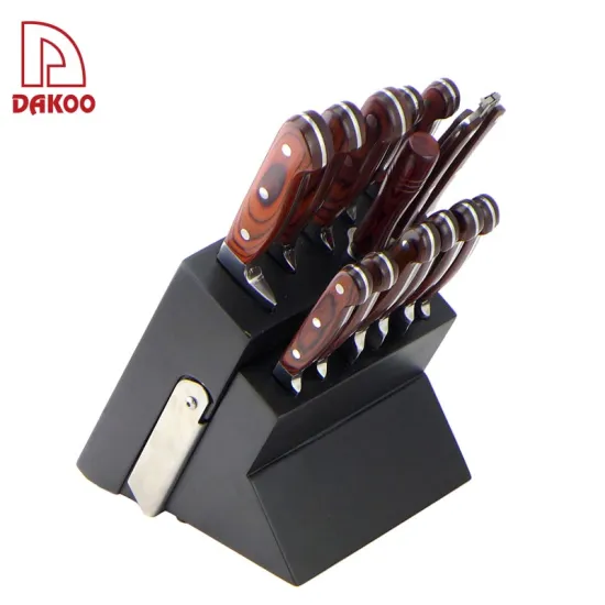 13pcs Kitchen Knife Set With Poultry Scissors And Sharpener