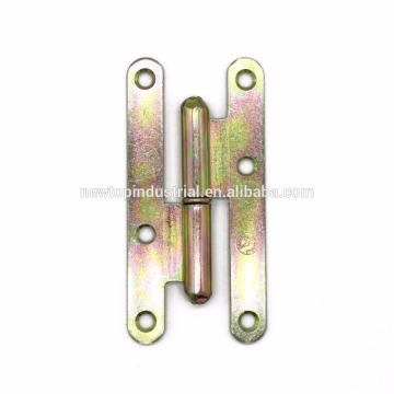 90x50mm H type hinge for doors yellow zinc plated hinge