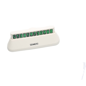 White Stop Sign with Hidden Telephone Number Plate for Temporary Parking: Your Solution for Convenient and Secure Parking