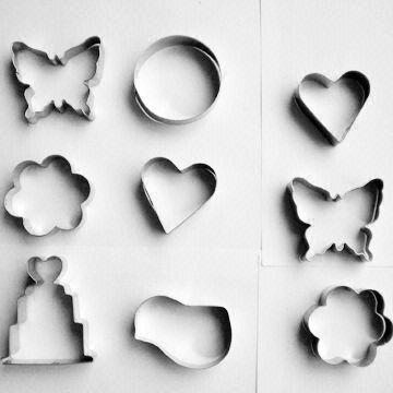 6-Piece Cake Mold Set, Made of Stainless Steel