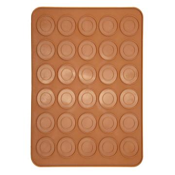 30 หลุมแผ่น Macarons เสื่ออบซิลิโคนแผ่น