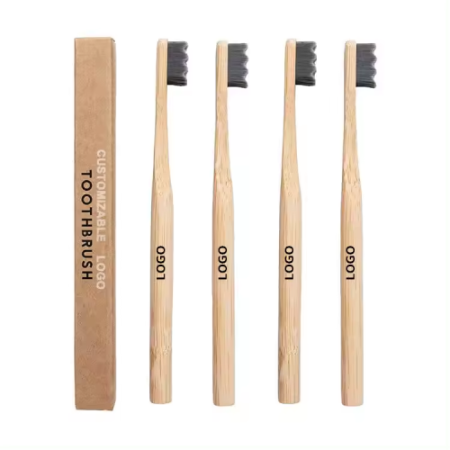 Brush de dentes de bambu reta da natureza