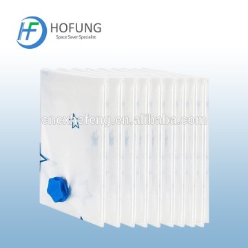 Family use PET PE vacuum seal bag with zipper and valve