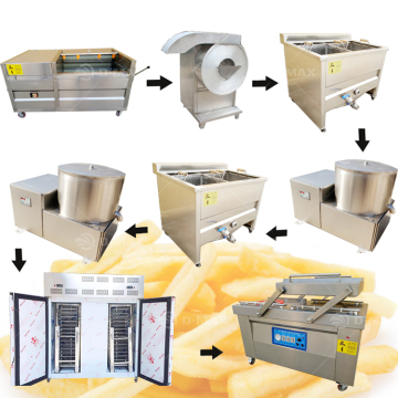 Semi-Automatic Frozen French Fries and Potato Chips Production Line