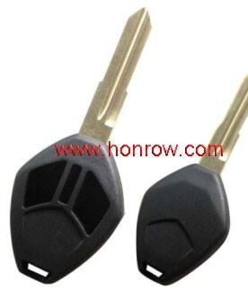 Mitsubishi remote car key blank with 3 button and light button (No Logo)