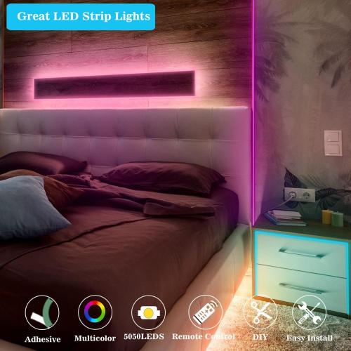 LED -Streifenleuchten für Schlafzimmer 36ft LED -Leuchten