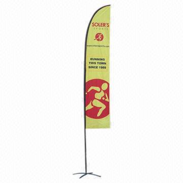 15ft Feather Flag with Printing on Both Sides, Including Carry Bag, Lightweight