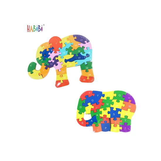 New Educational Wood Puzzle Toys: Numbers, Alphabet, Animals for Kids
