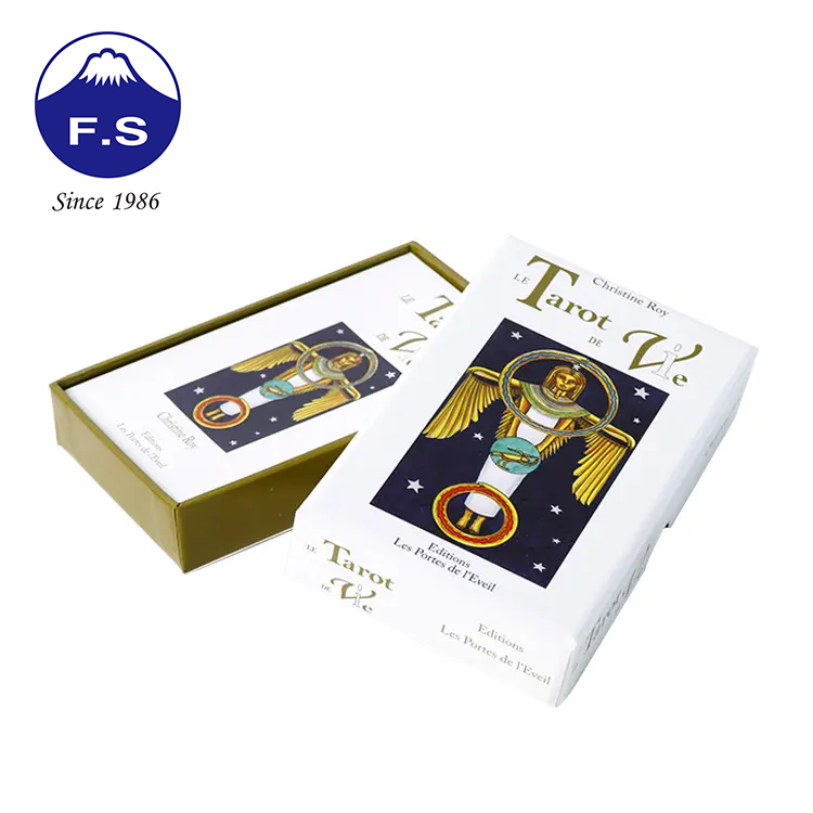 Customized Edge Round Corner Cardboard Package Playing Tarot