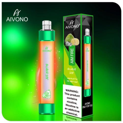 AIVONO Aim Fire LED Disposable Vape 1000 puffs