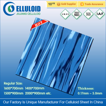 Celluloid sheet material for decorative Musical Instruments