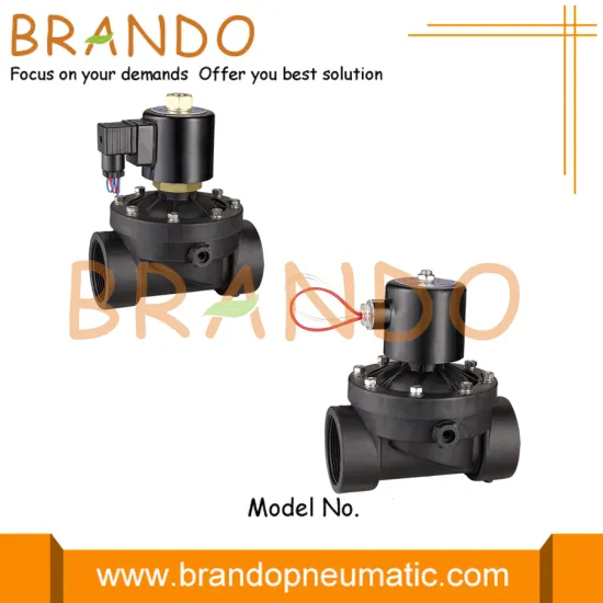 1'' 2'' ABS Plastic Solenoid Valve 24VDC 220VAC