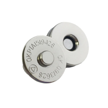 14mm & 18mm Strong Magnetic Thickened Bag Magnetic Button Metal Copper Pin Round Electroplated Buckle