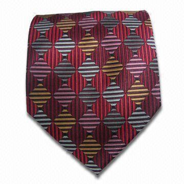 SILK/100% Jacquard poliester Necktie, Reka bentuk yang disesuaikan dan perintah ODM/OEM adalah dialu-alukan