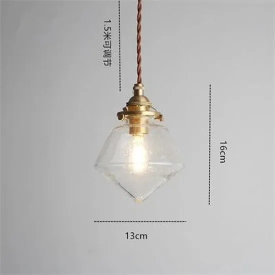 INSHINE Brass Metal Drop Pendant Light
