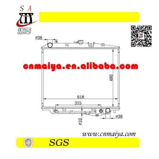 8-97237-051-0 autoparts fit for radiator