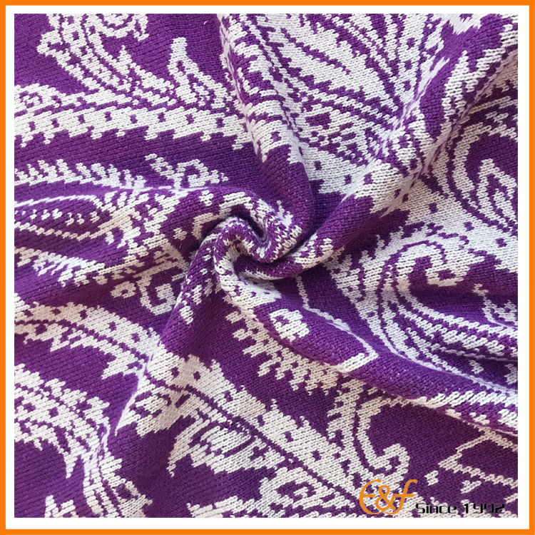 Purple paisley blanket fabric