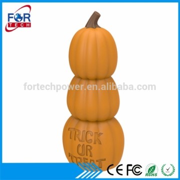 ce rohs 18650 Battery Pumpkin Power Bank 3000mAh External Battery for Handphone