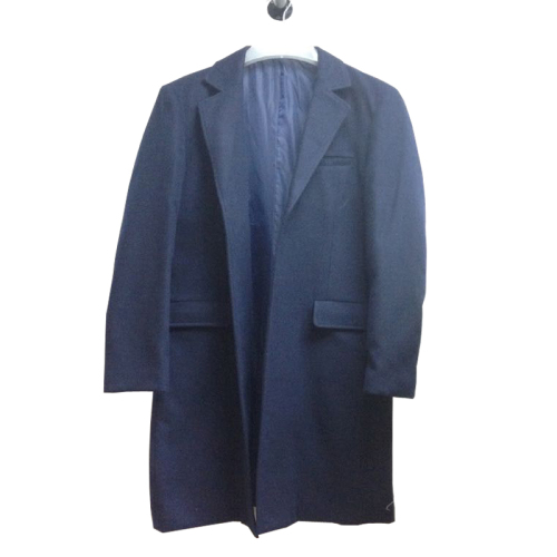 High quality fashion men's wool overcoat slim fit pure color trench coat