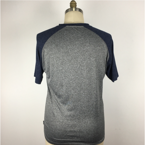 Men's Round Neck Short Sleeves grey T-shirt