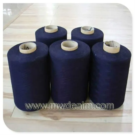 ne 30/1 cotton combed yarn indigo dyed for knitting denim
