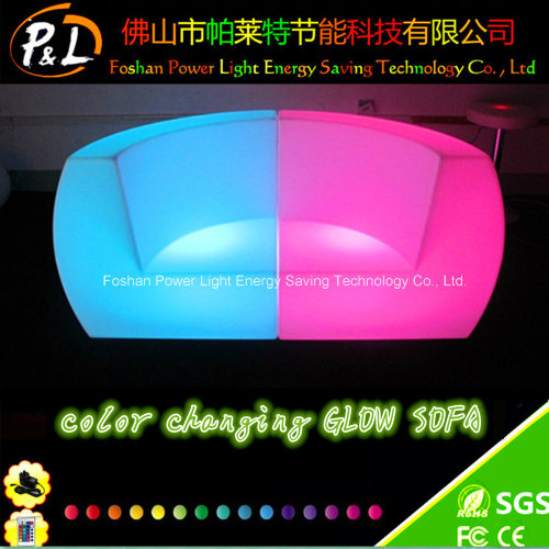 Wiederaufladbare Glow beleuchtete LED Möbel LED Sofa Stuhl