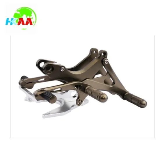 TS16949 approved OEM cnc machined high quality motorcycle footrest assembly