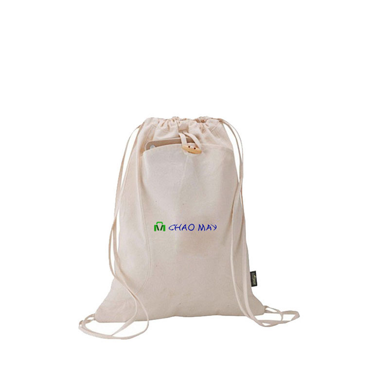 white economic cotton bags for gift packaging