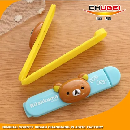 High Quality Practical Rilakkuma Plastic Sealing Clip