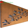 شاشات فنية الخصوصية شاشة حديقة الصلب Corten