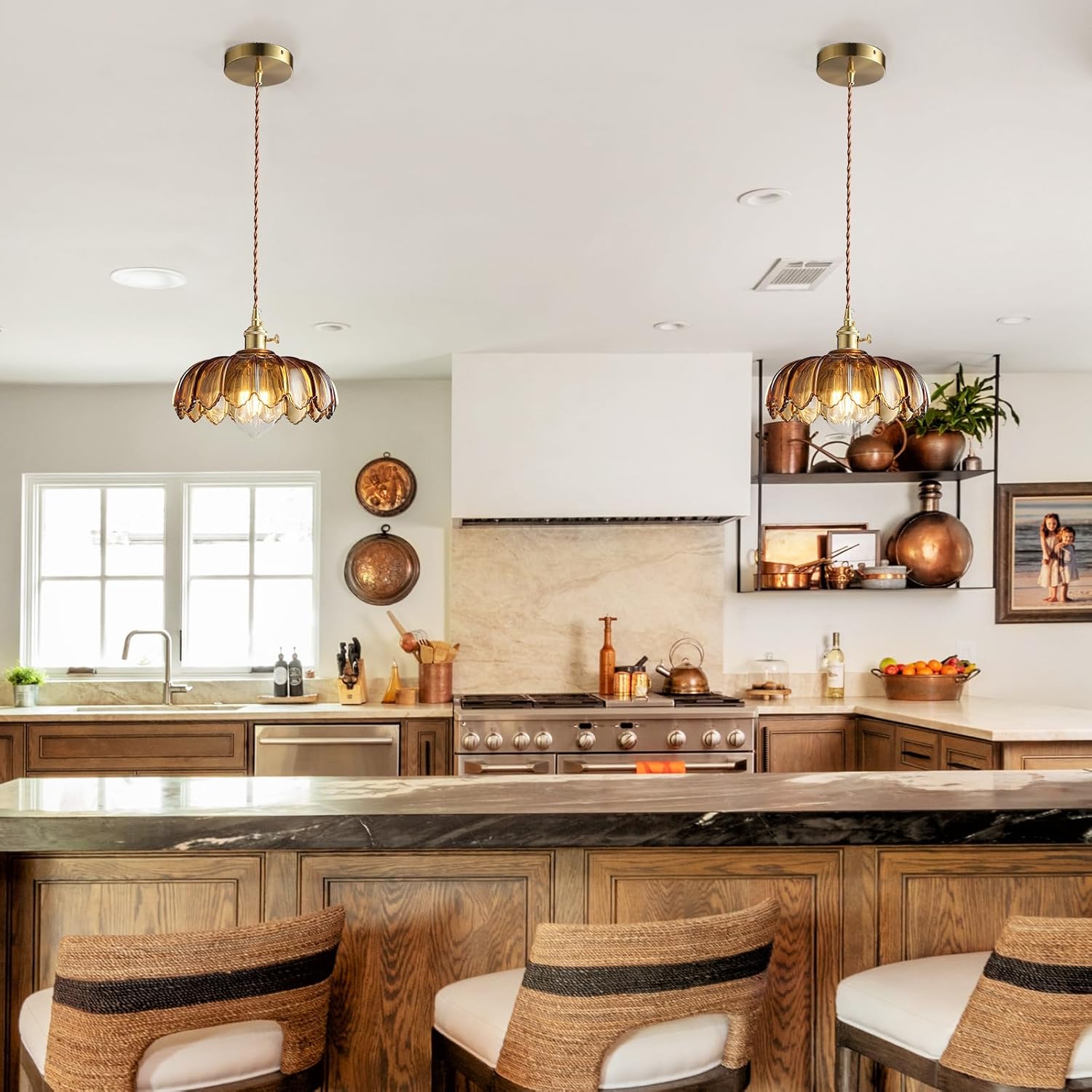 P250919 Glass shade pendant lamp (22)
