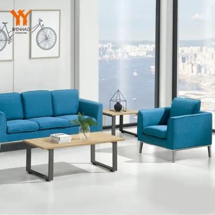 Customized High-End Office Reception New Model Fabric Sofa