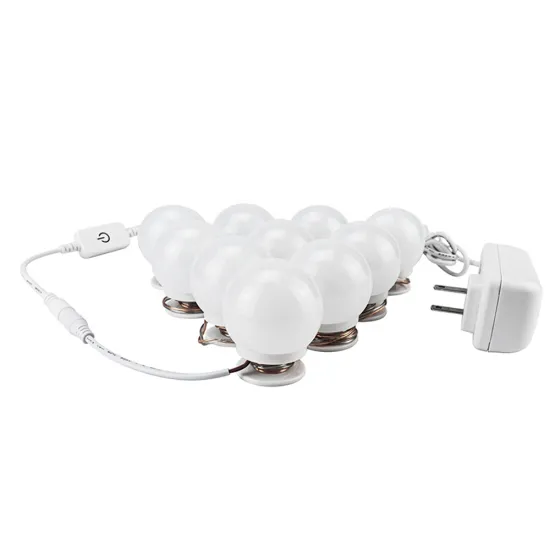 10pcs US Plug Hollywood Style LED Vanity Mirror Light Bulbs - Dimmable LED Makeup Mirror Lamp