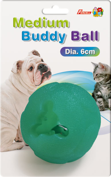 Percell Medium Buddy Ball Juguete dispensador de golosinas duraderas