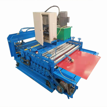 Stainless Steel and Color Steel Leveling and Cutting Machine" 

However, if you want to include all materials mentioned for better search relevance, you might consider:

"Stainless Steel/Color Steel/Aluminum/PPGI Sheet Leveling, Straightening, and Cutting