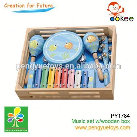 High Quality Hard Wood Musical Instrument Set Toys