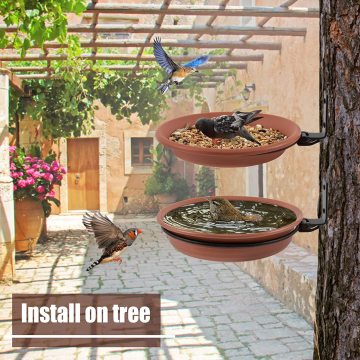 Outdoor Automatic Metal Mesh Bird Feeder - Hanging Suet Feeder for Gardens