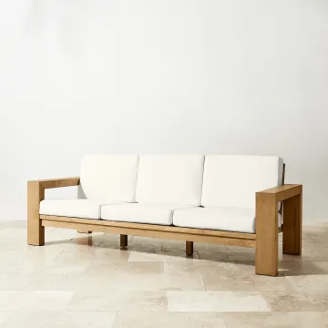 Teak Wood Living Area Sofa Set