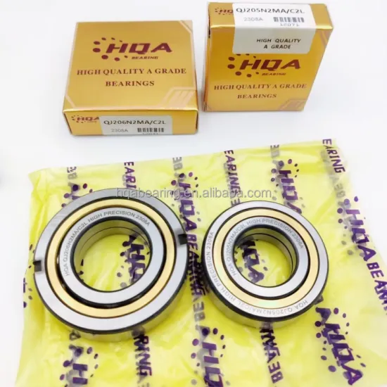 Four Point Angular Contact Ball Bearings: Types and Specifications (QJ202, QJ203, QJ204, etc.)