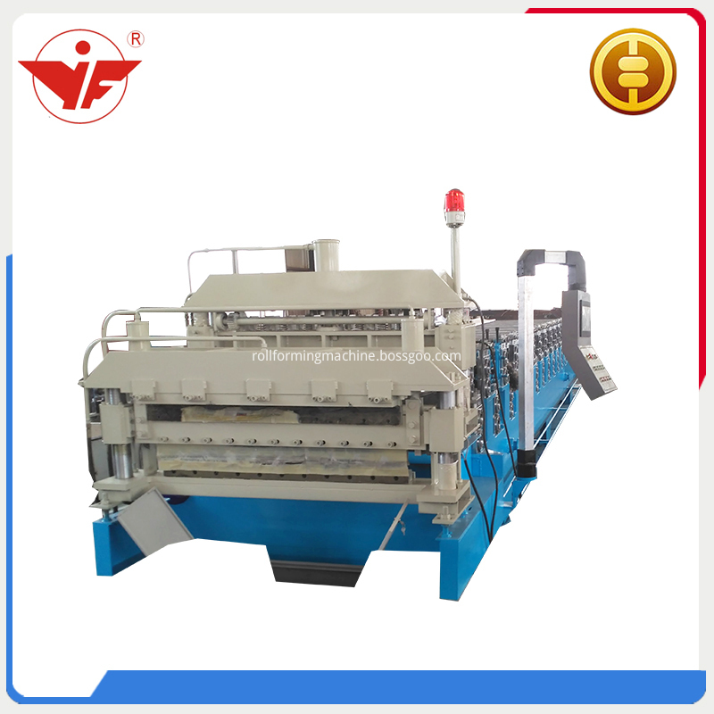 Low cost double layer roll forming machine 