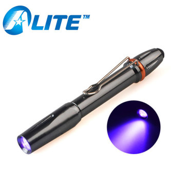 Mini Powerful UV 390nm LED Pen Ligh Purple Black light Portable Small UV Light