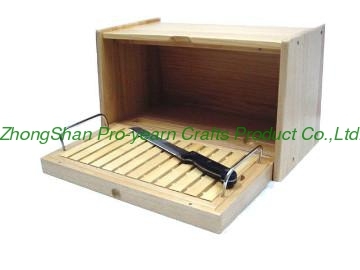 Fashion bamboo bread bin