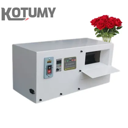 Speed Adjustable Desktop Electric Rose Stem Cutter and Leaf Thorne Remover Machine for Flower Shops