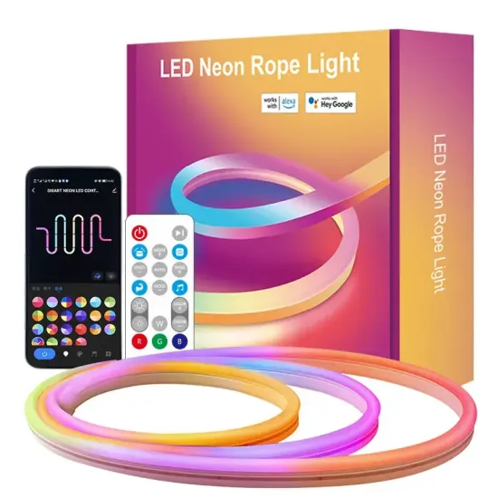 Online Suppliers of Waterproof RGB Magic Color Decoration LED Neon Strip Rope Lights for Walls