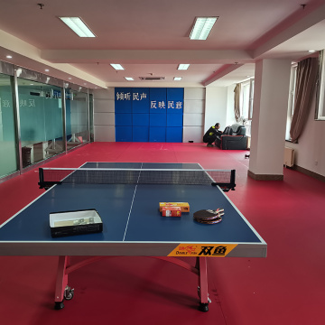 5.5mm super weaving pattern table tennis flooring